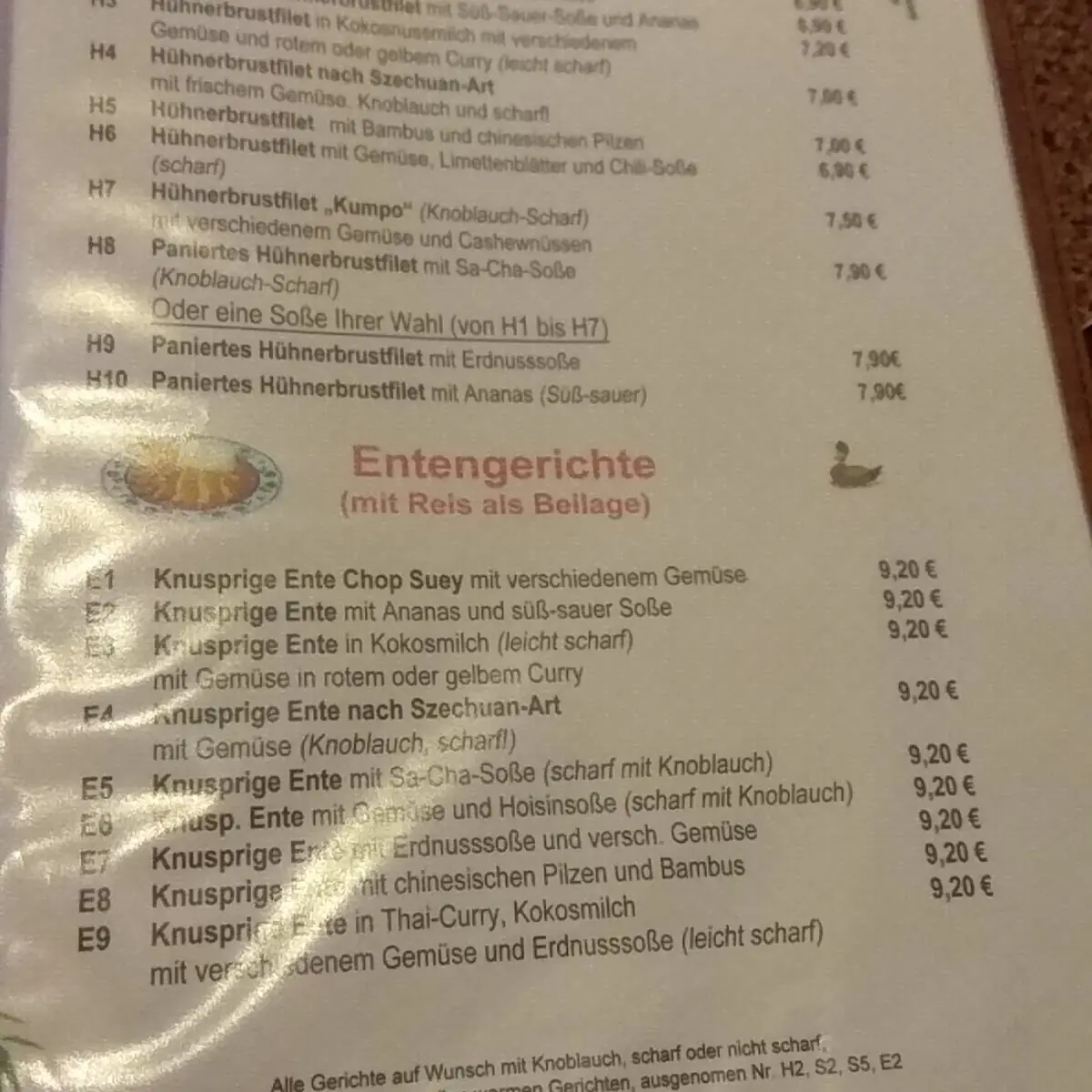 Speisekarte photo 3
