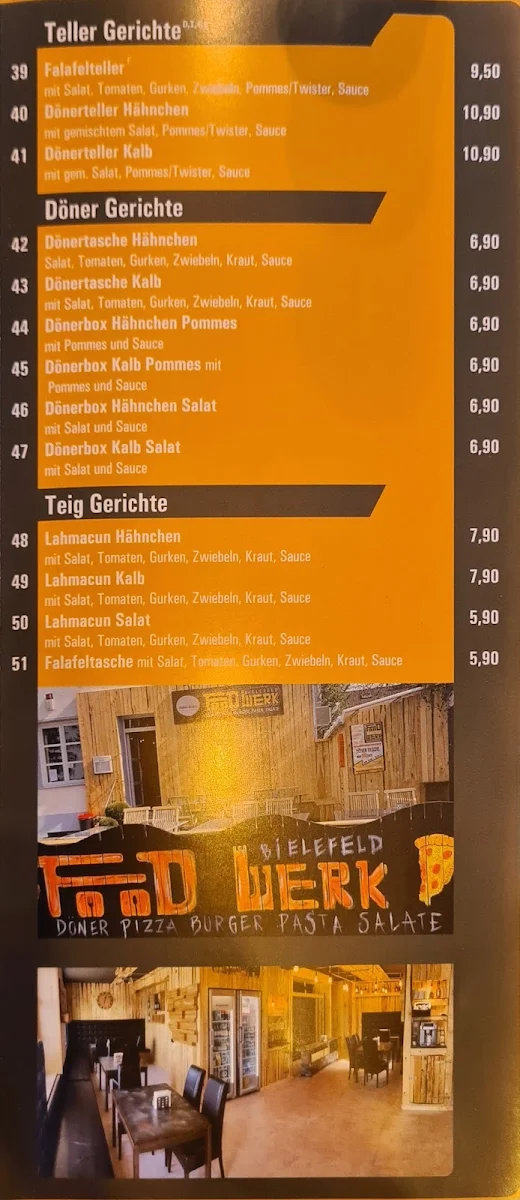 Speisekarte, Foodway - Bielefeld