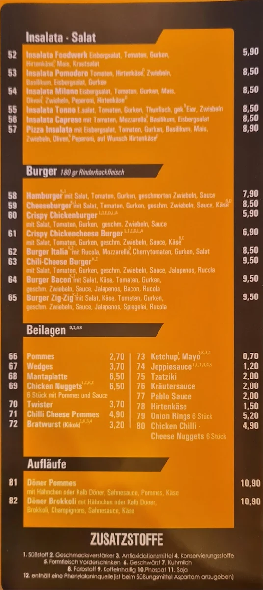 Speisekarte, Foodway - Bielefeld