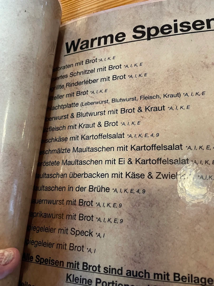 Speisekarte photo 2