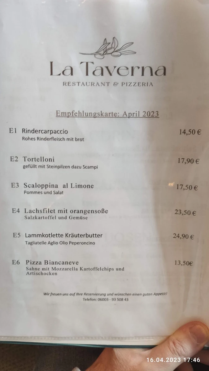 Speisekarte photo 2