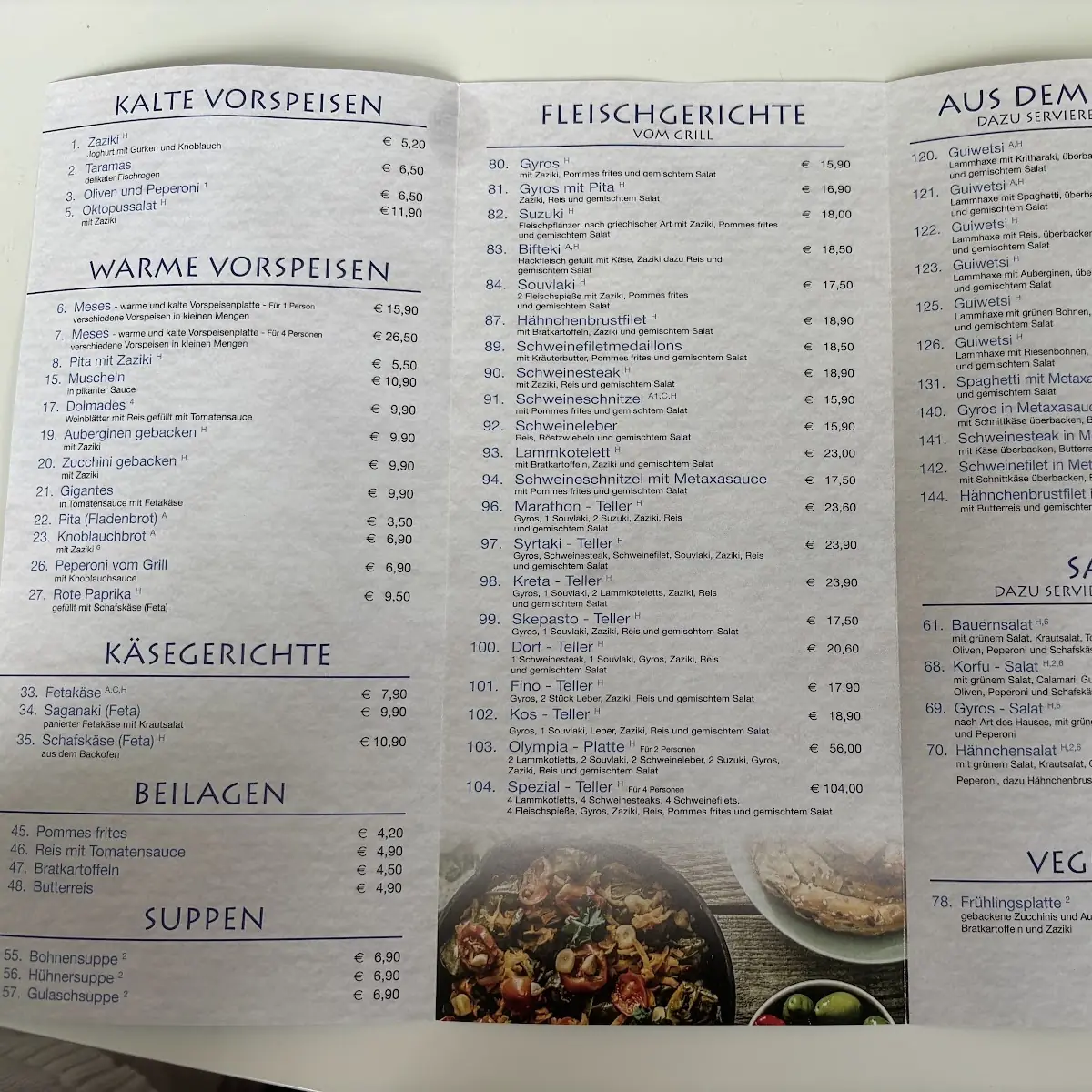 Speisekarte photo 1