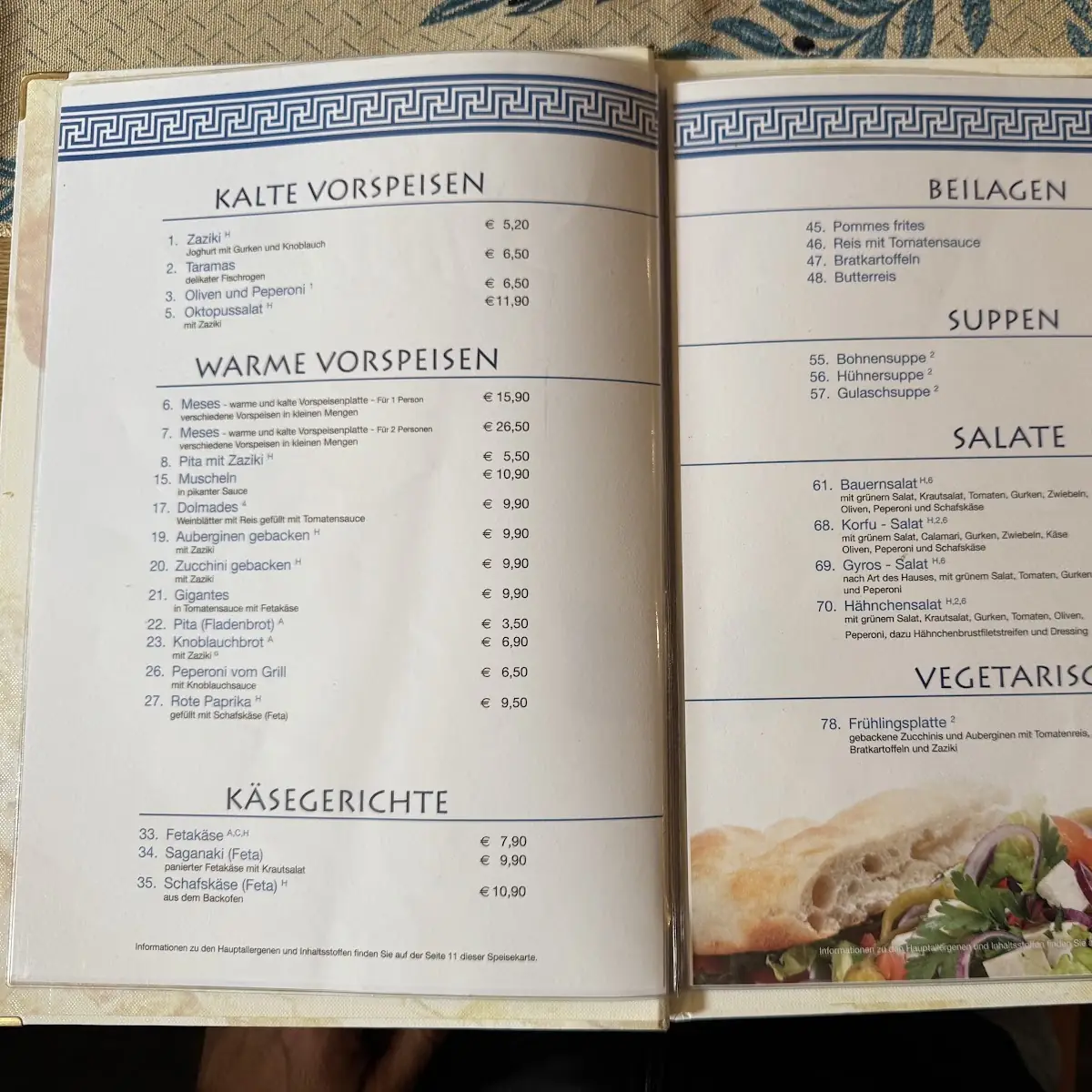 Speisekarte photo 3
