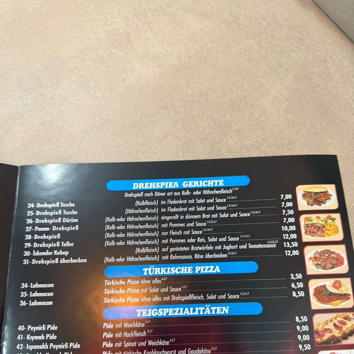 Speisekarte photo 1