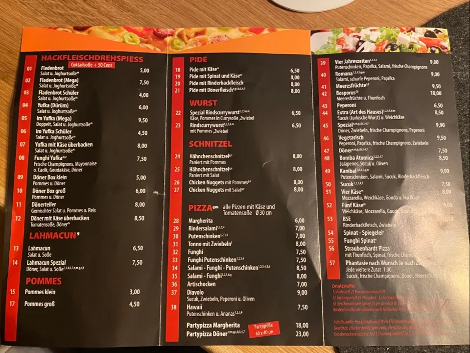 Speisekarte photo 3