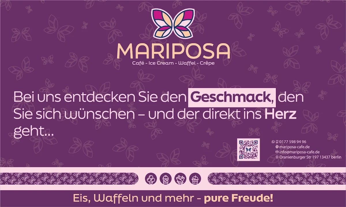Speisekarte, Mariposa