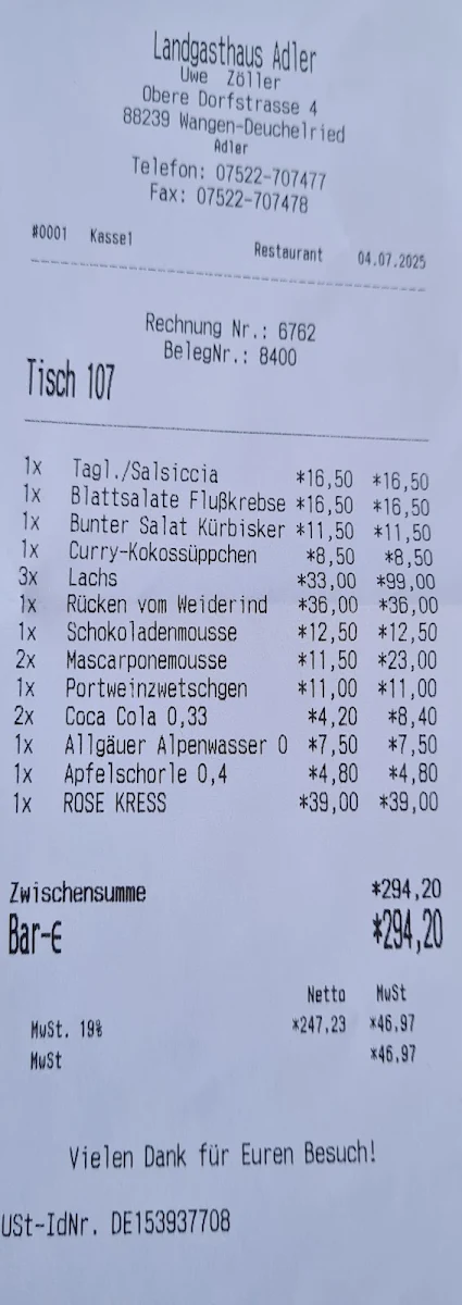 Speisekarte photo 2