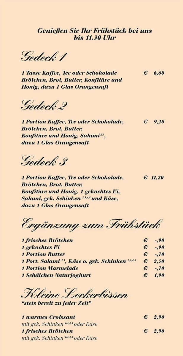 Speisekarte photo 2