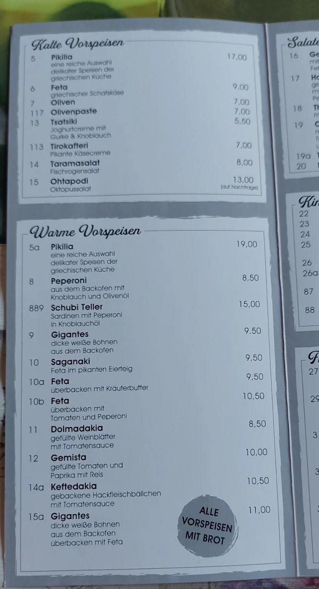 Speisekarte photo 2