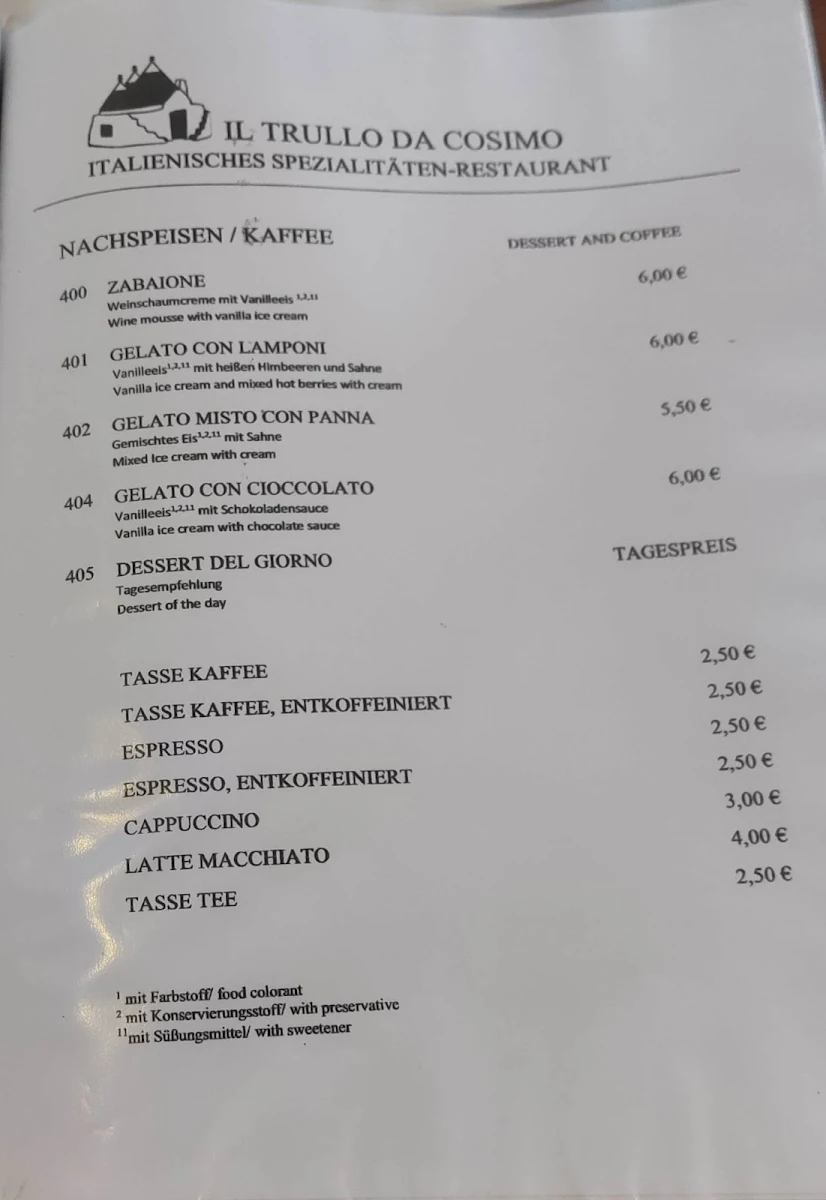 Speisekarte photo 1