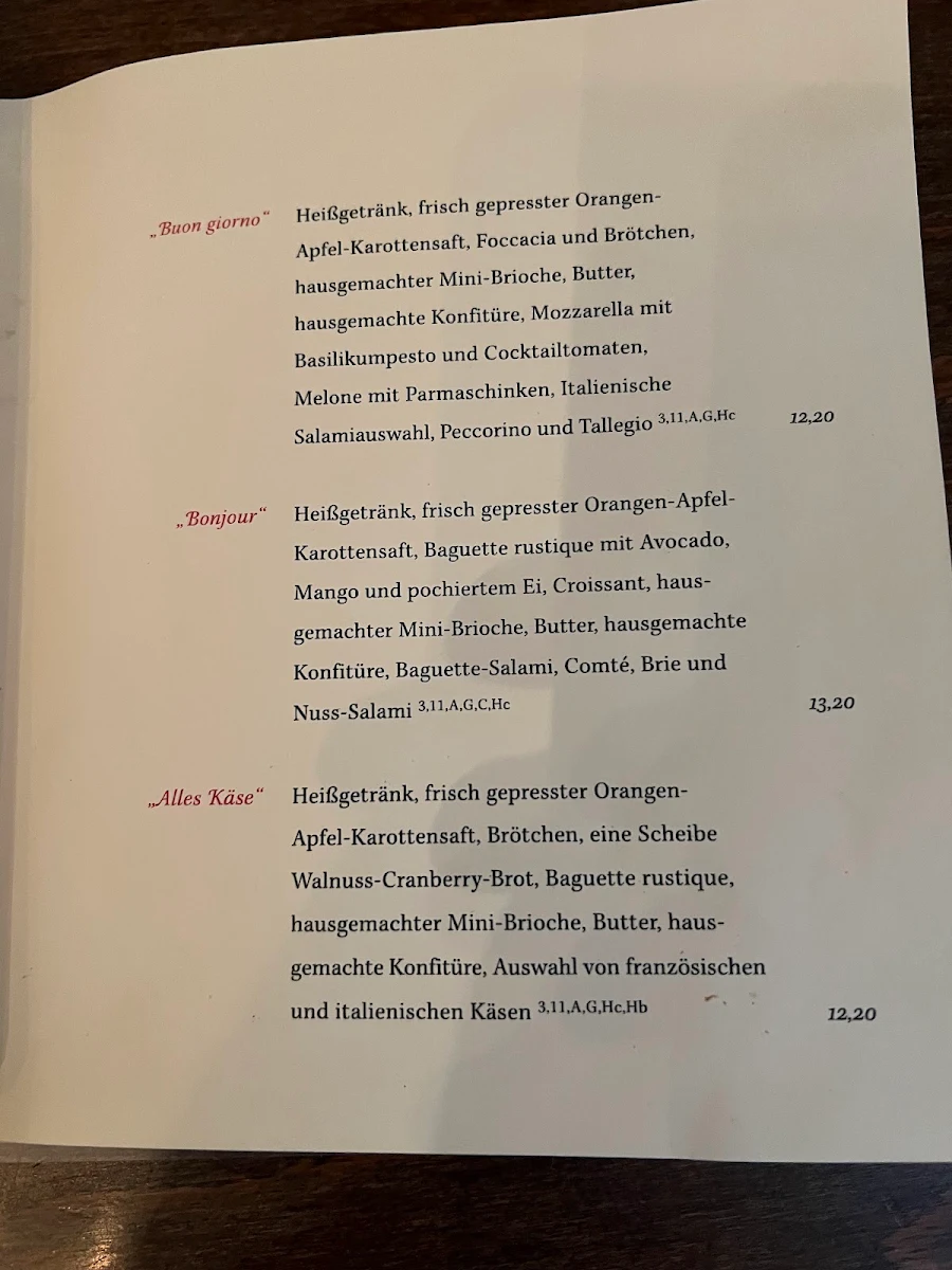 Speisekarte photo 2