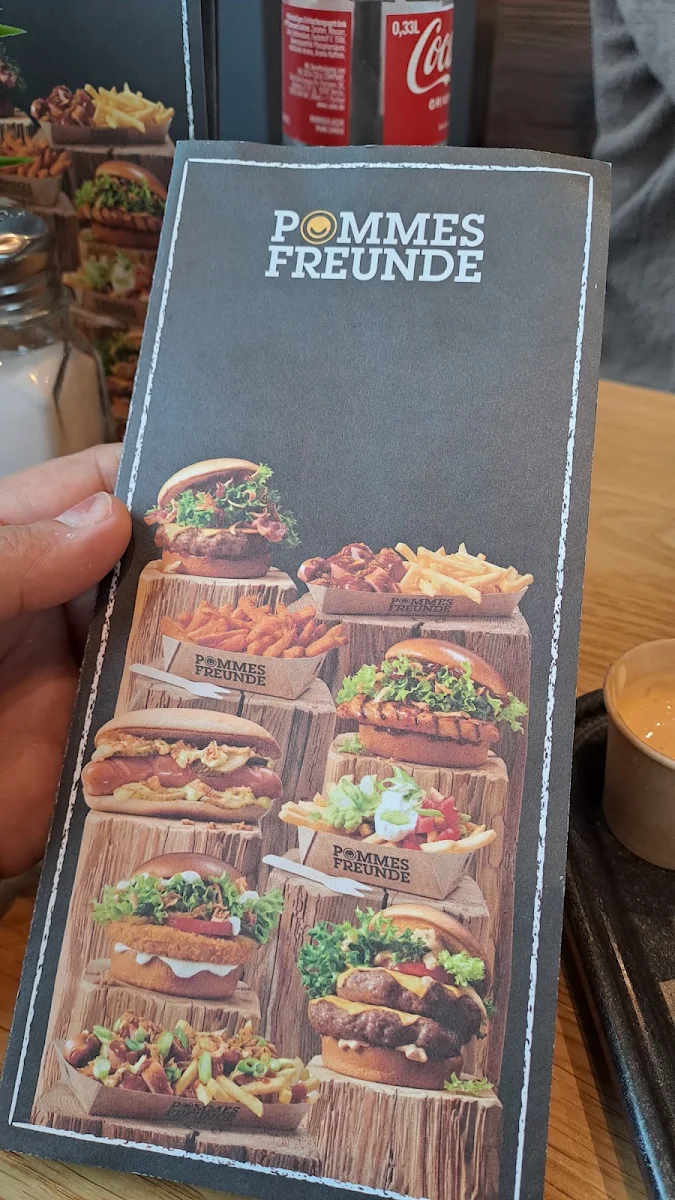 Speisekarte, POMMES FREUNDE Erlangen