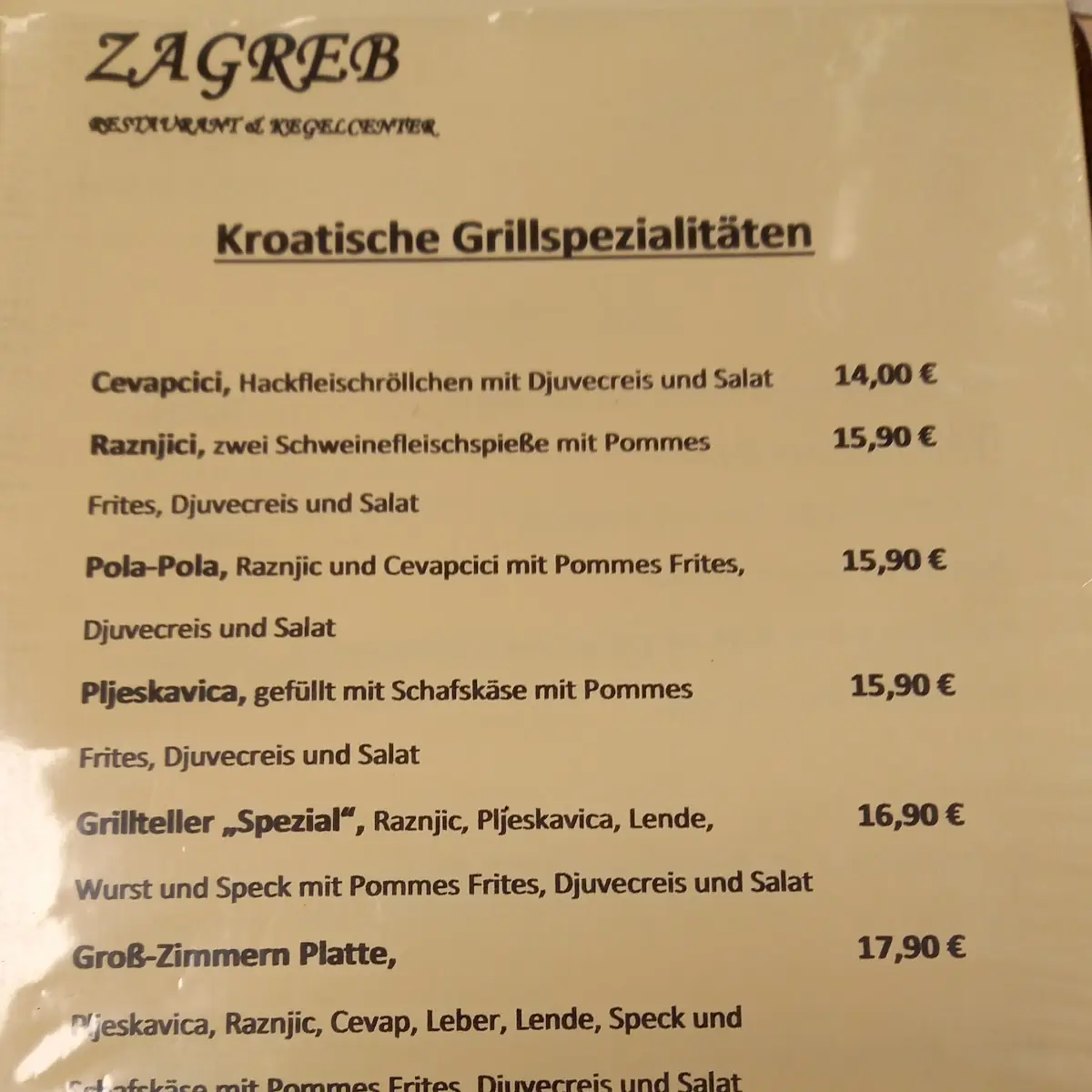 Speisekarte photo 1