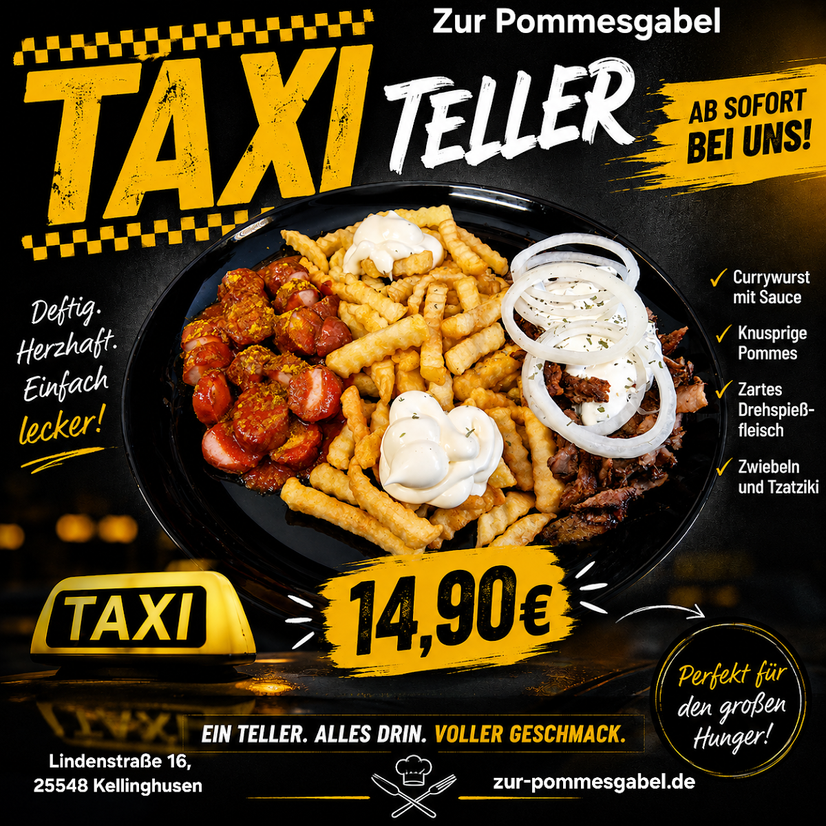 Speisekarte, Zur Pommesgabel