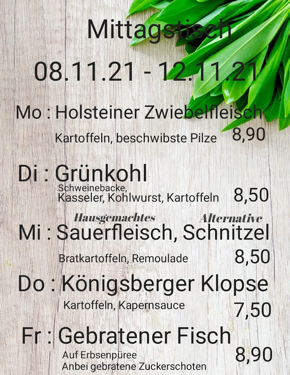 Speisekarte, Zur Pommesgabel
