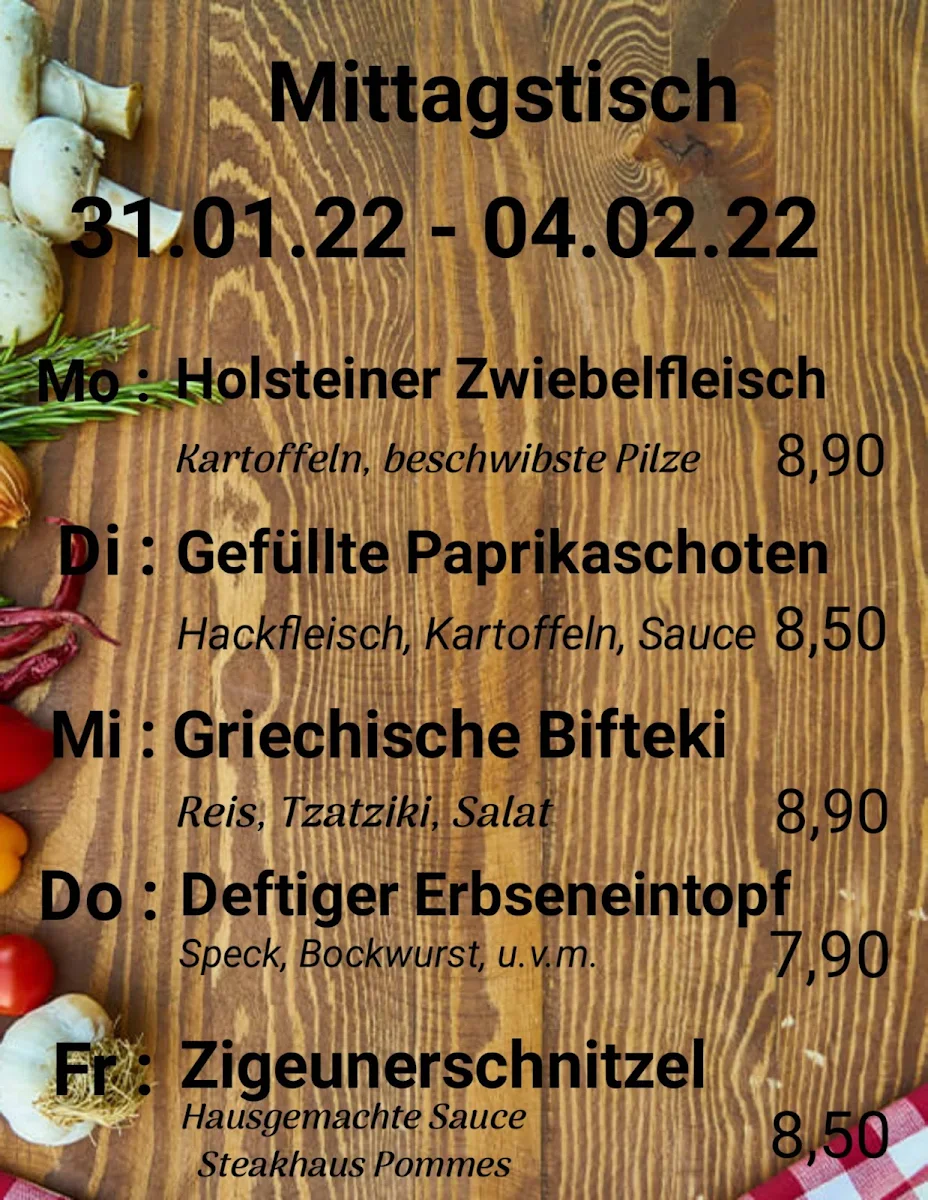 Speisekarte, Zur Pommesgabel