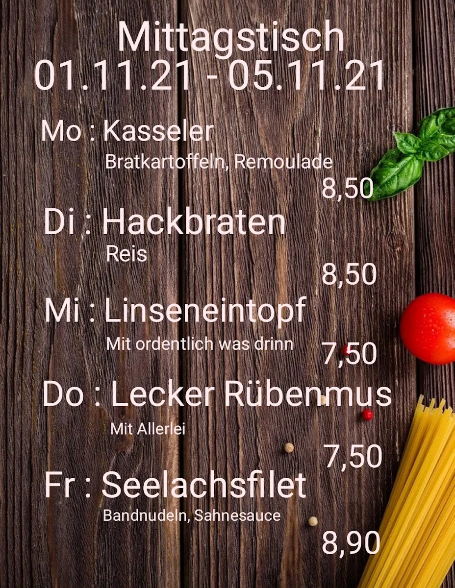 Speisekarte, Zur Pommesgabel