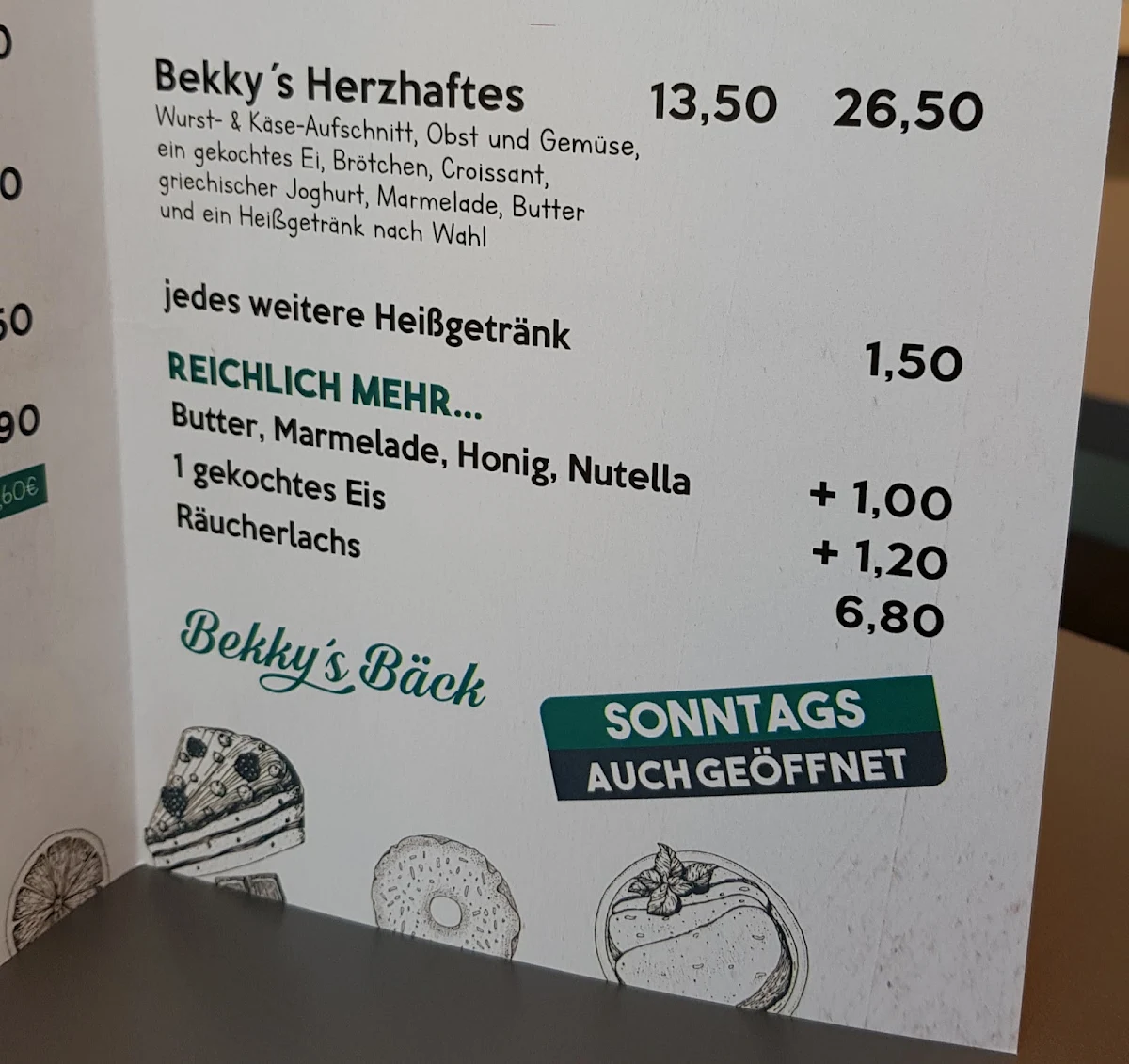 Speisekarte photo 3