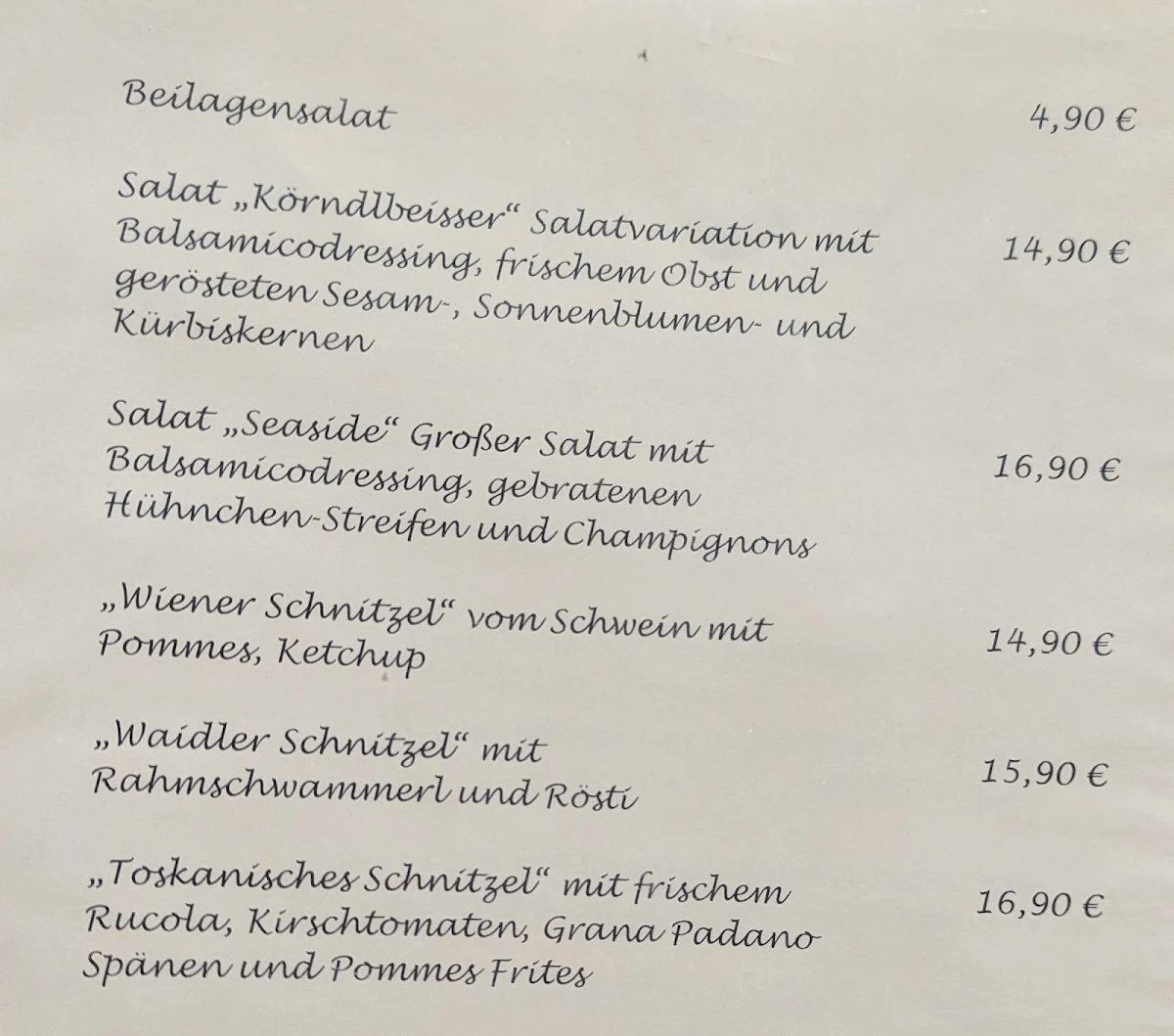 Speisekarte photo 3