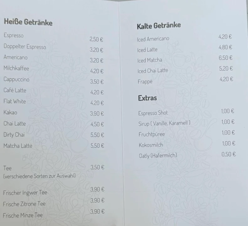 Speisekarte photo 3