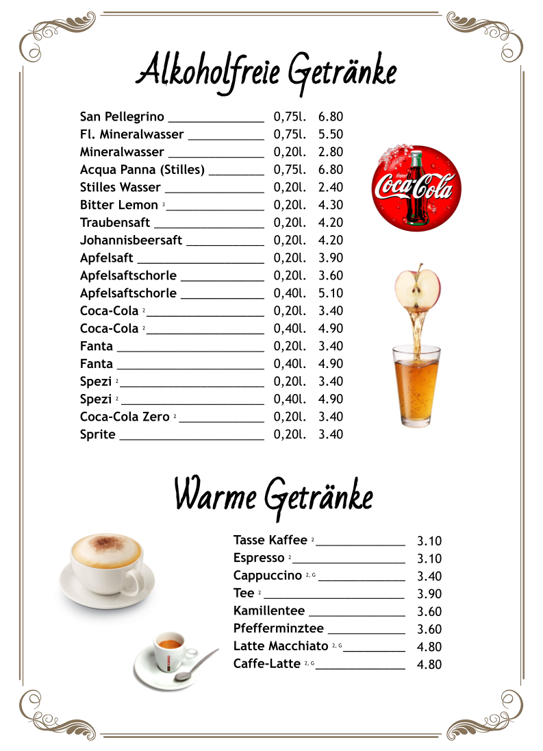 Speisekarte photo 2