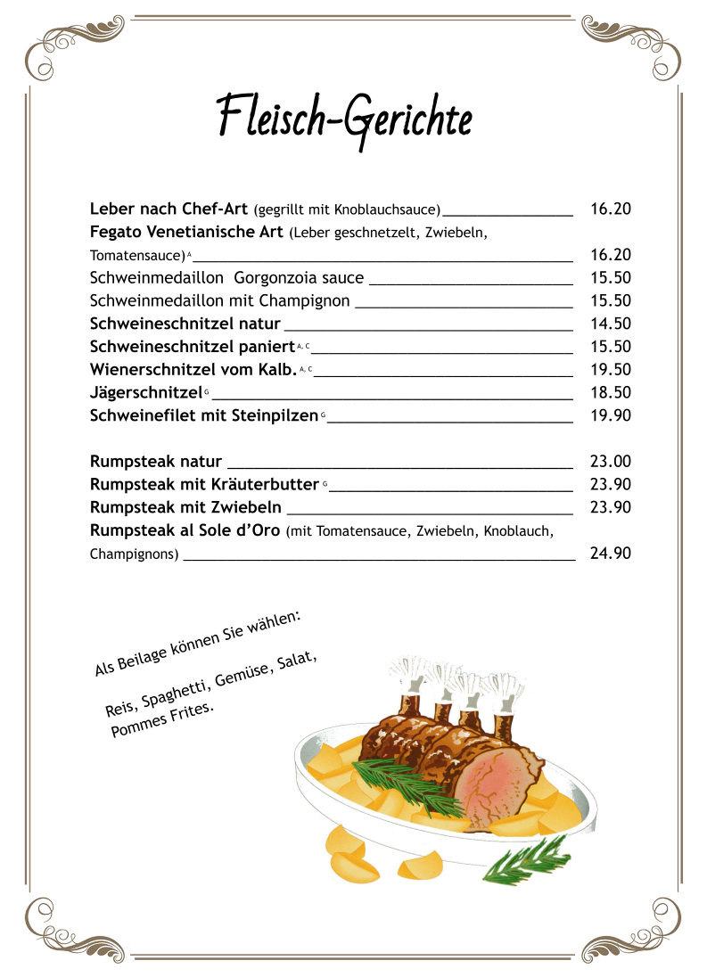 Speisekarte photo 5