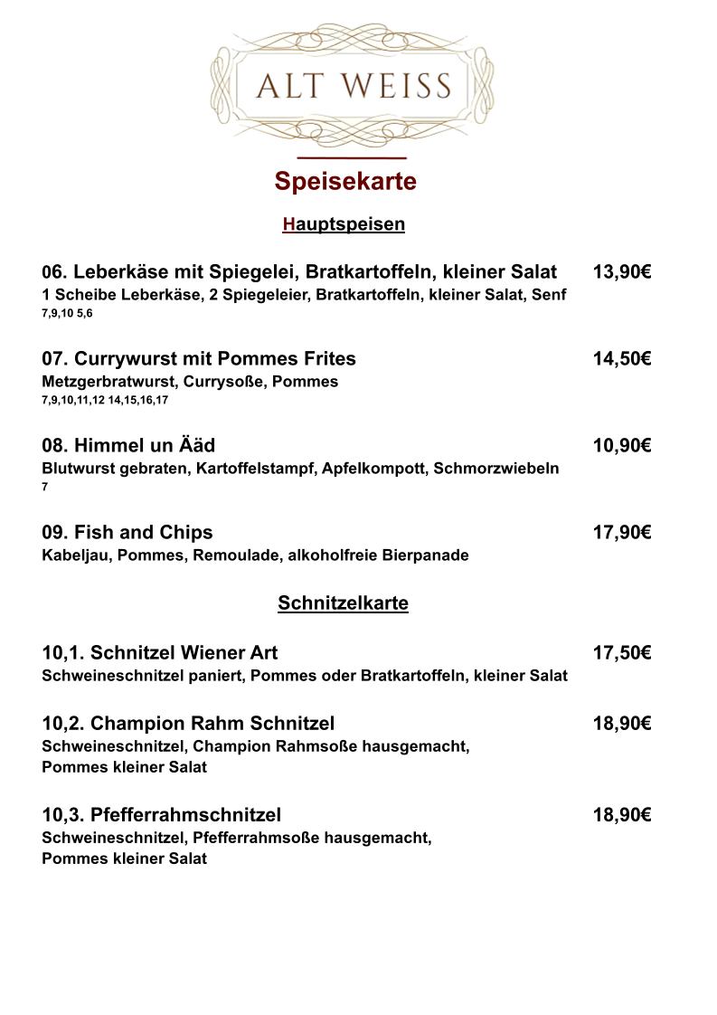 Speisekarte photo 1
