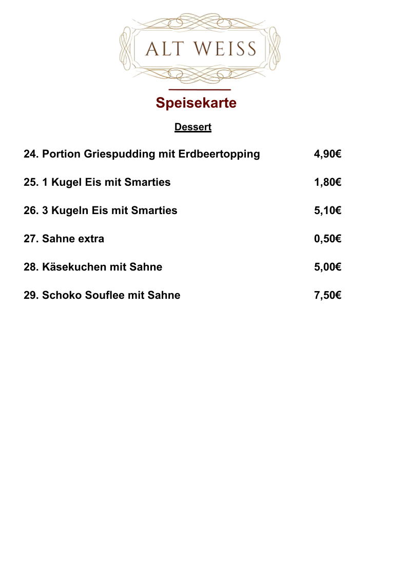 Speisekarte photo 5