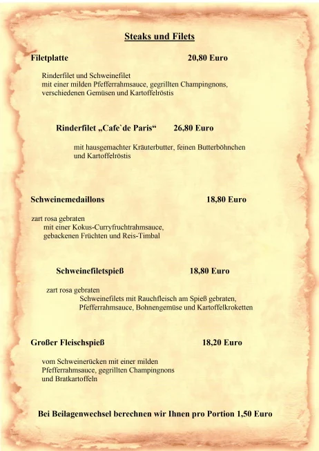 Speisekarte photo 5