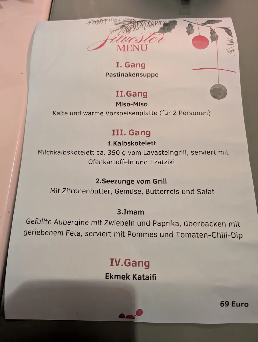 Speisekarte, Taverna Tou Bakali Kirchseeon