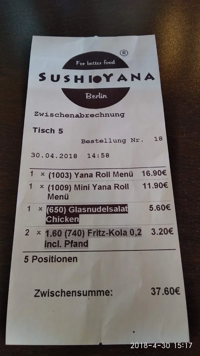 Speisekarte photo 1