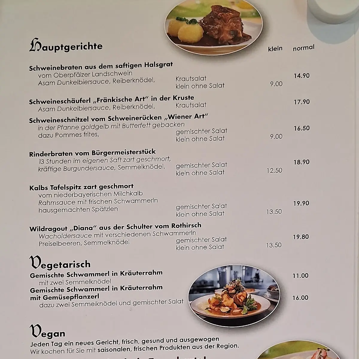 Speisekarte photo 2