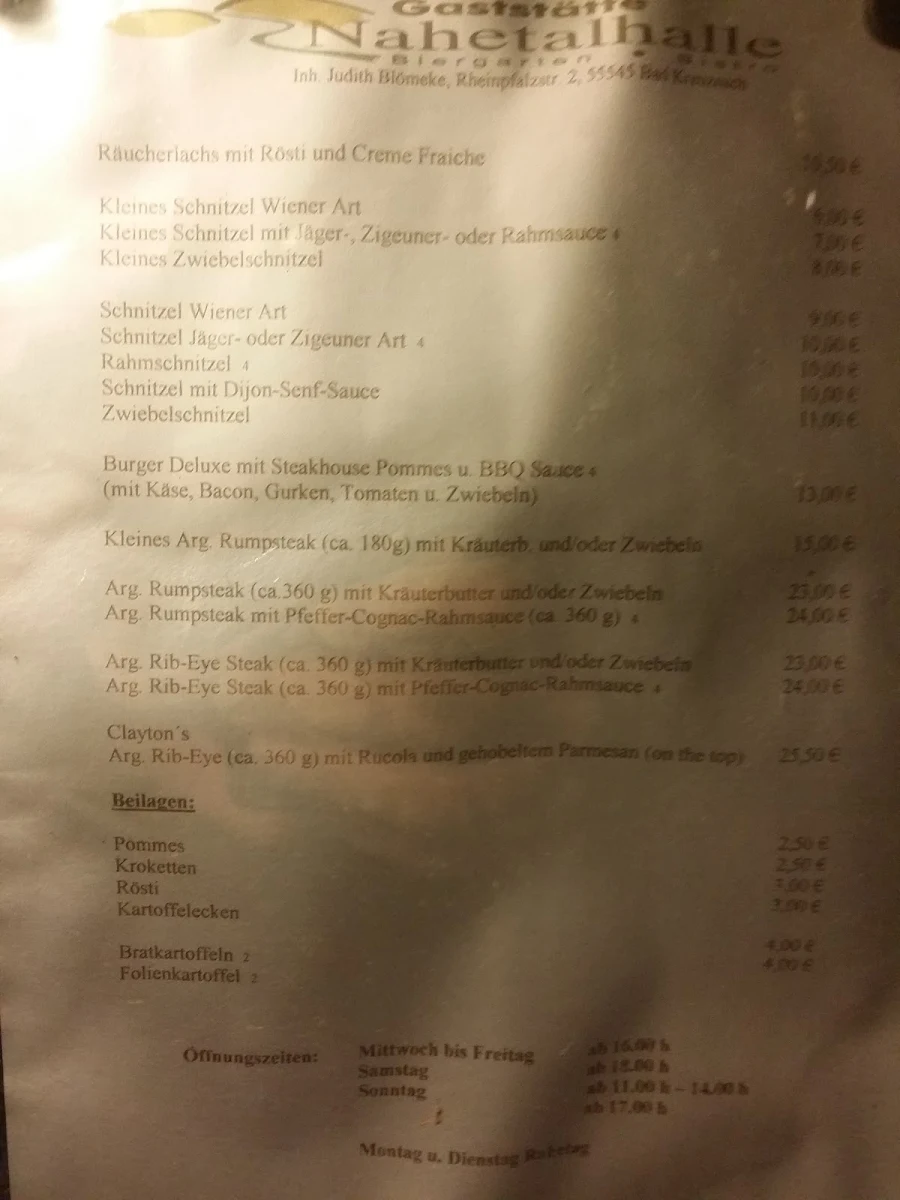 Speisekarte photo 5