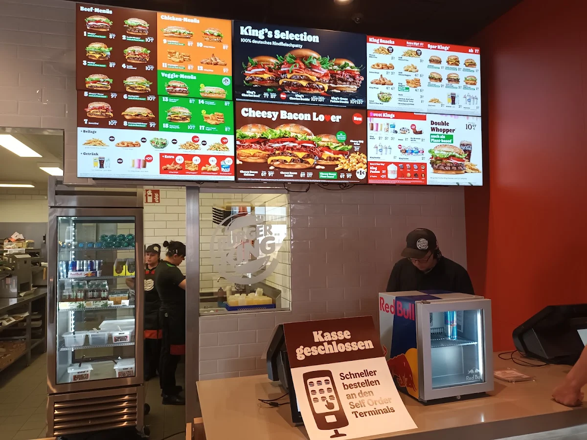 Speisekarte, Burger King Hohenwarsleben