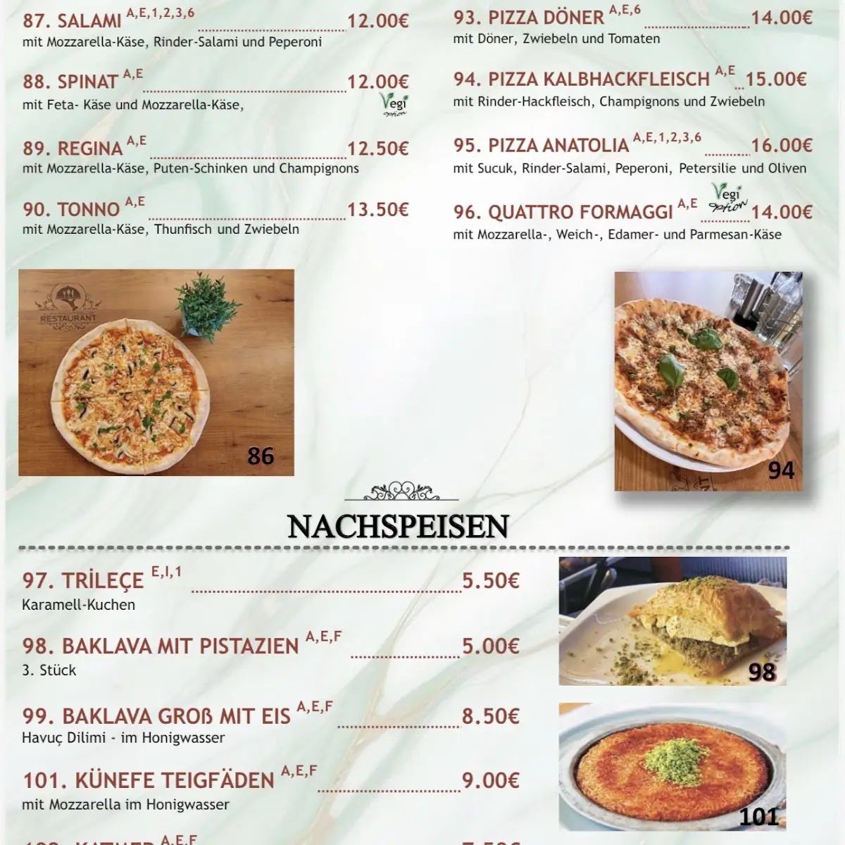 Speisekarte photo 1