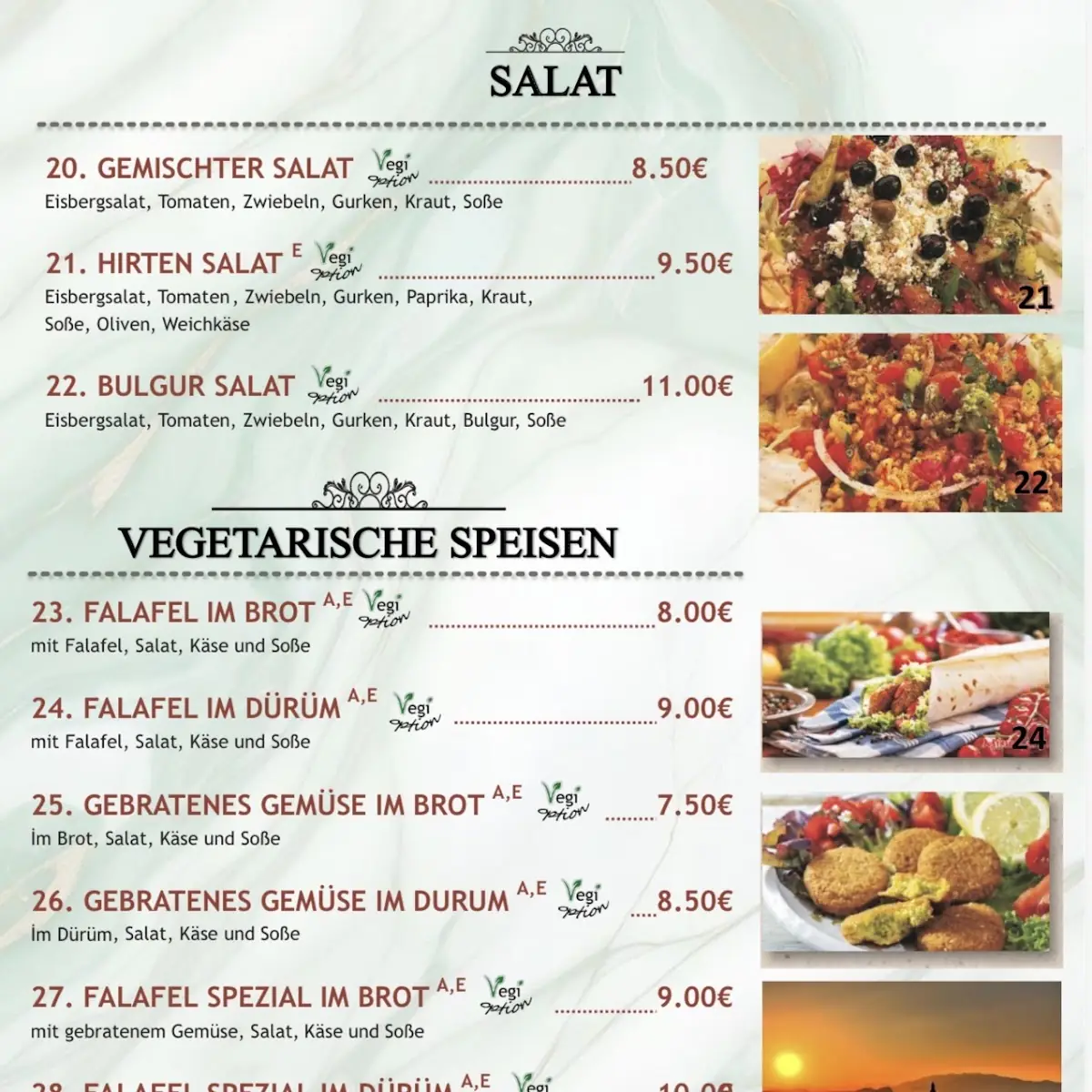 Speisekarte photo 2