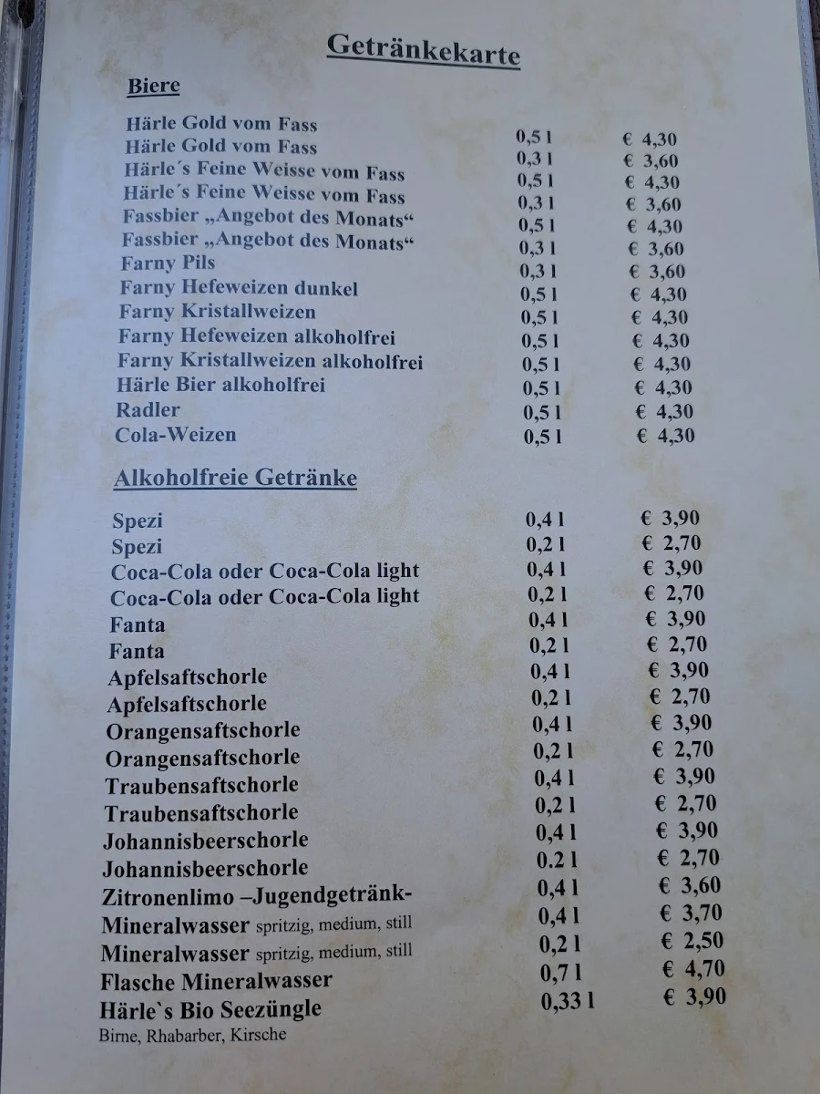 Speisekarte photo 1