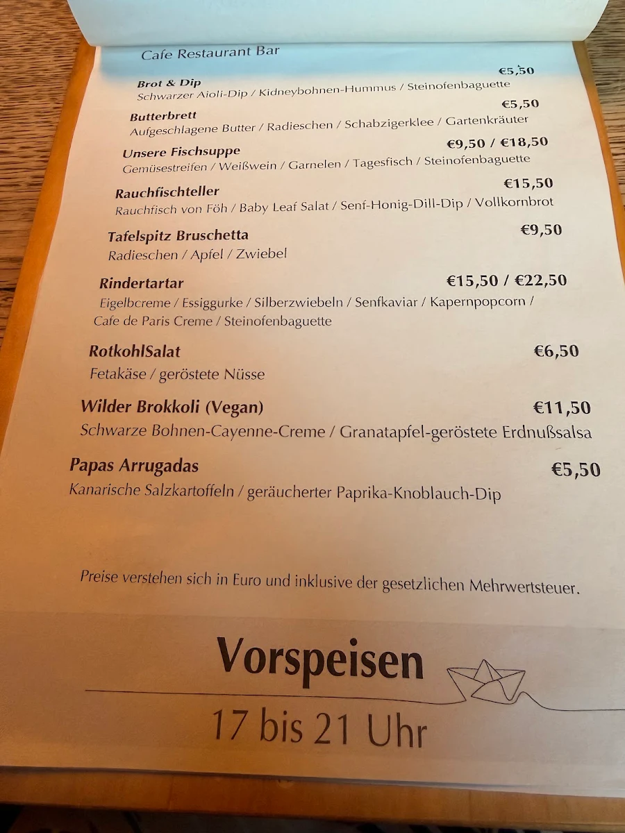 Speisekarte, Palette54