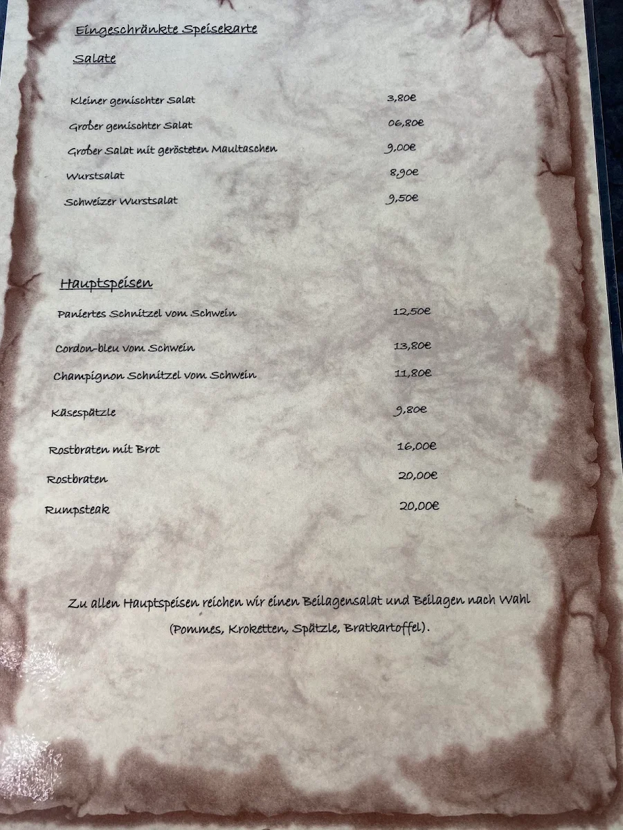 Speisekarte photo 2