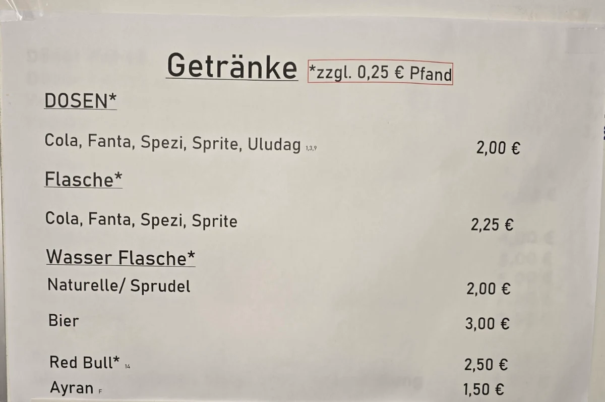 Speisekarte photo 2