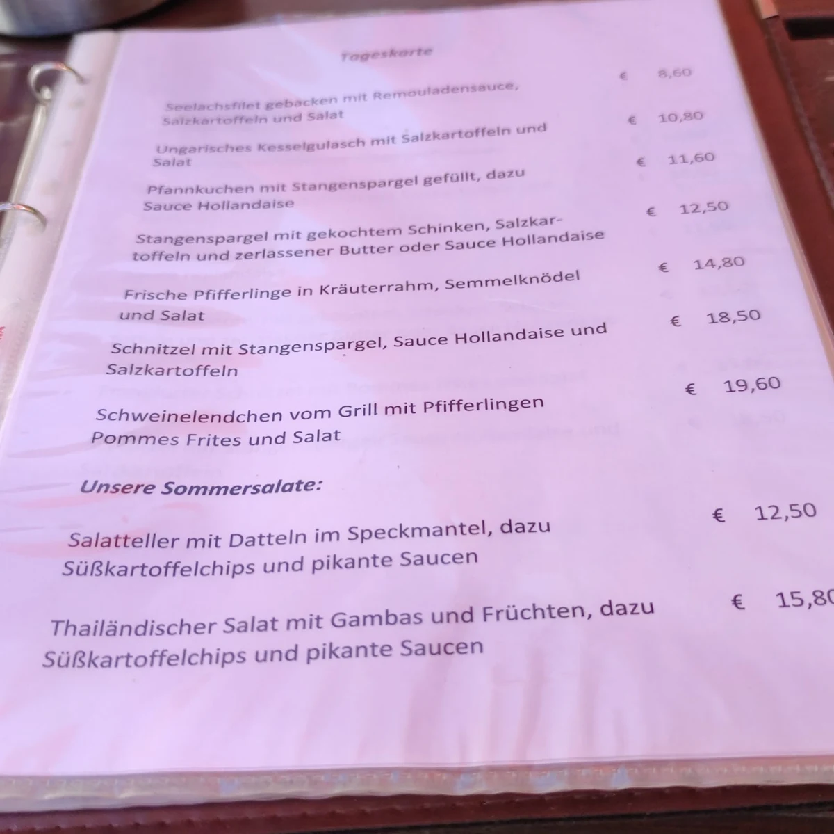 Speisekarte photo 4