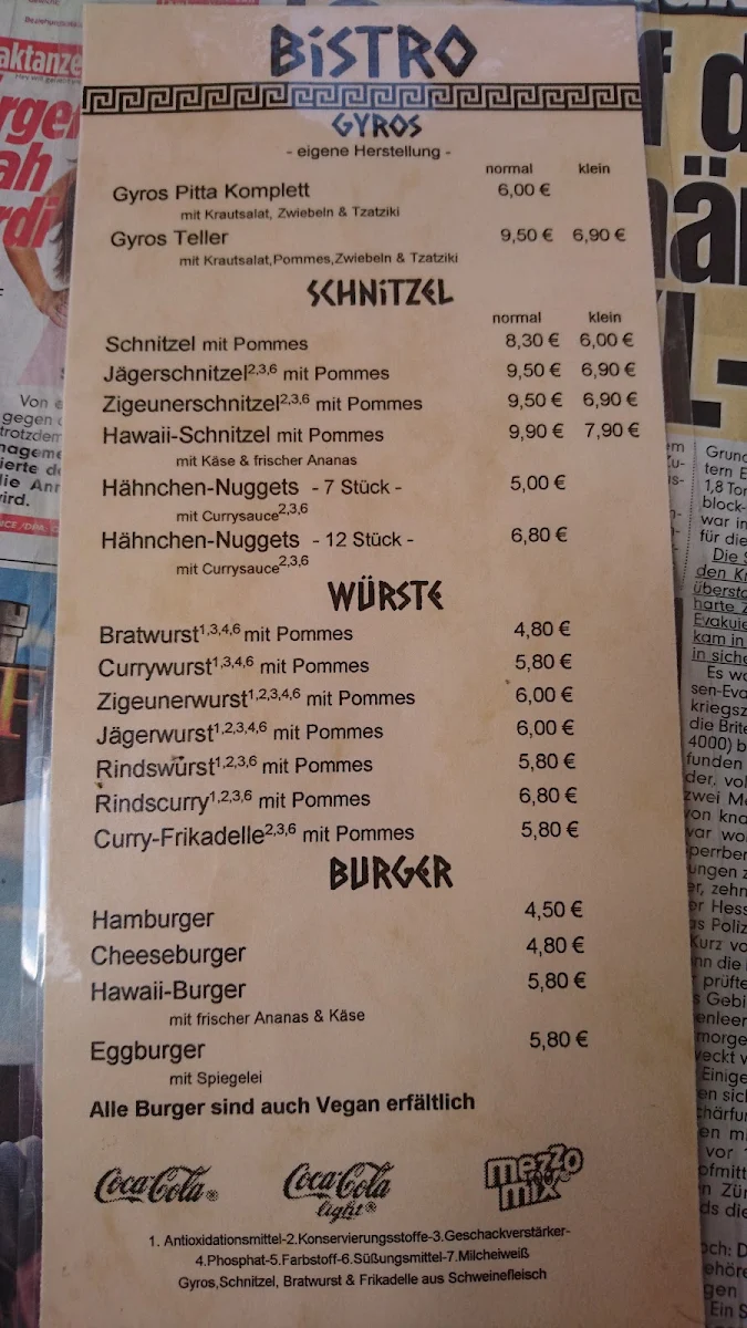 Speisekarte photo 5