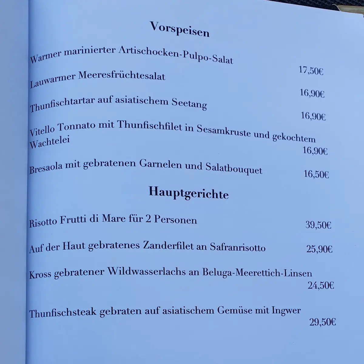 Speisekarte photo 1