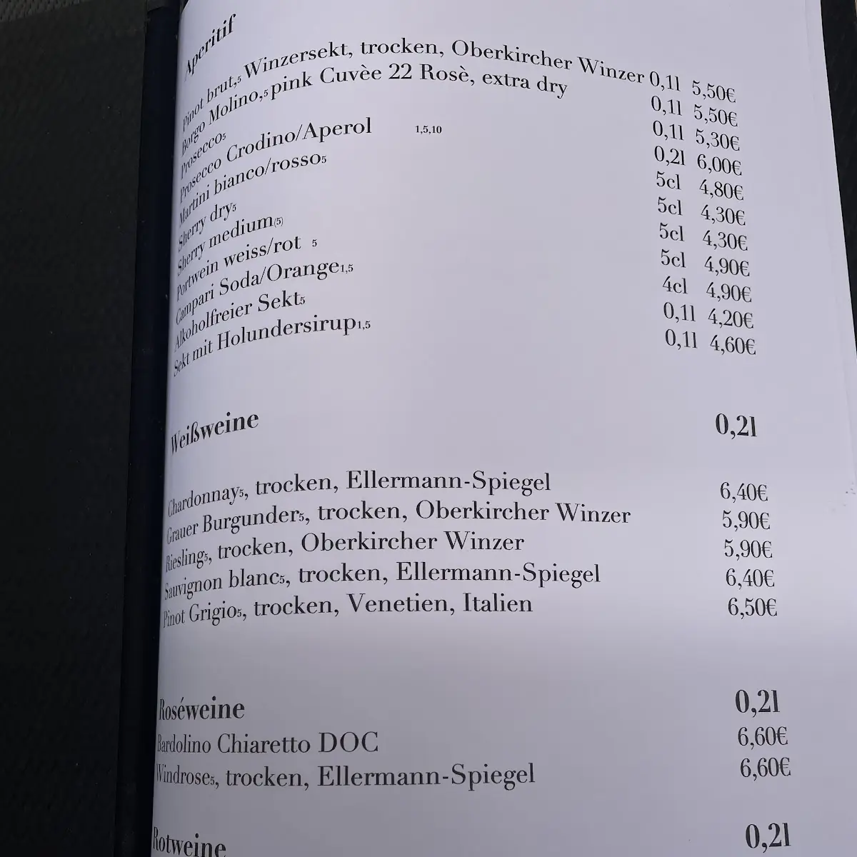Speisekarte photo 2