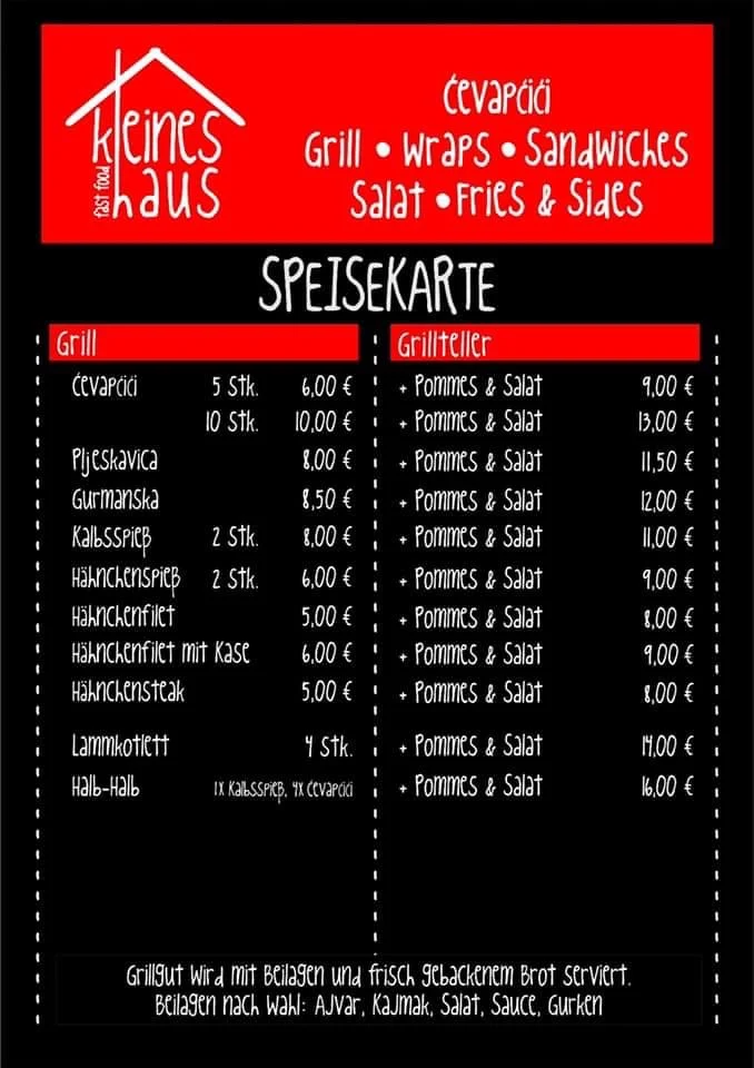 Speisekarte photo 2