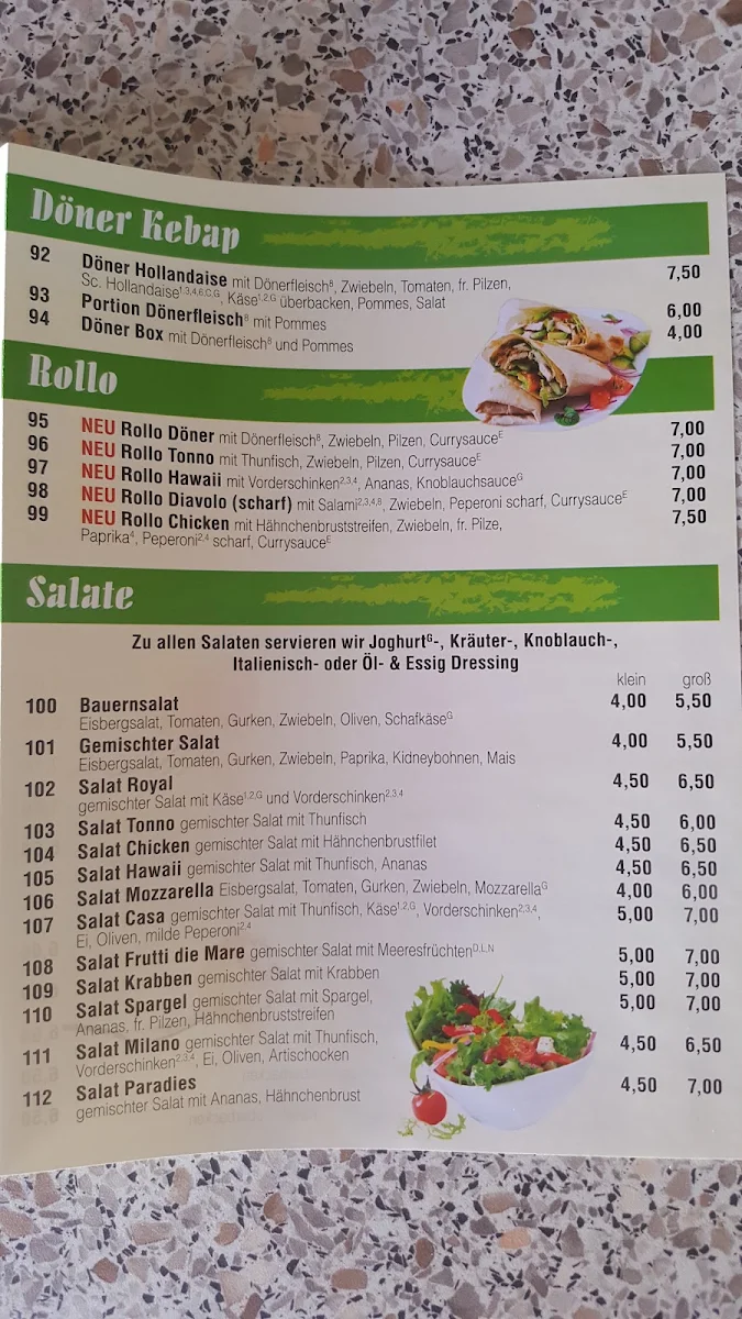 Speisekarte photo 2