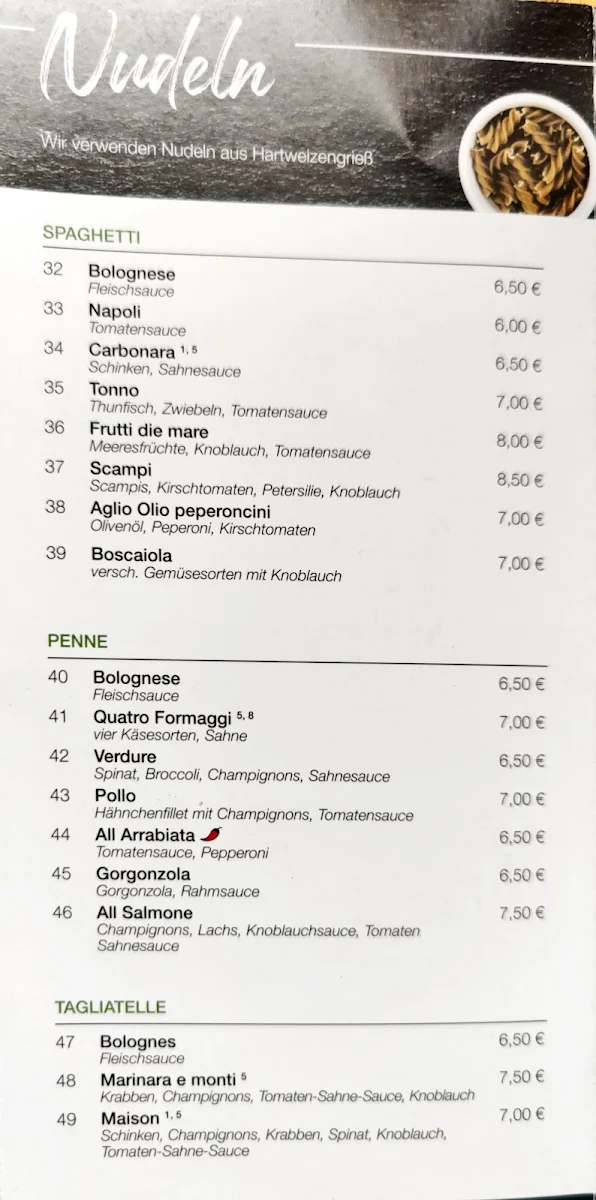 Speisekarte photo 2