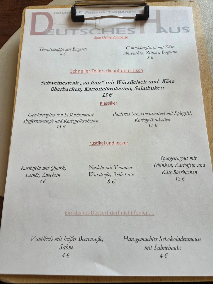 Speisekarte photo 1