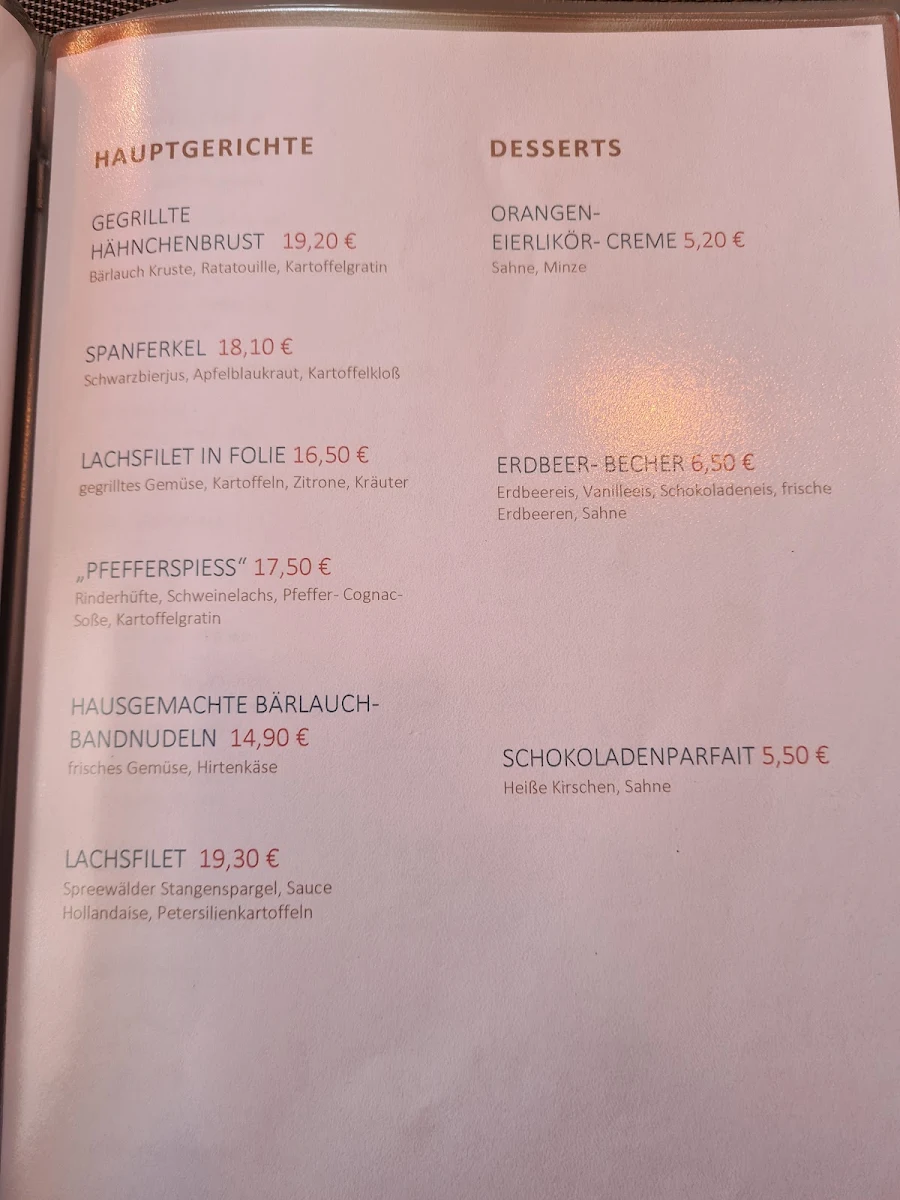 Speisekarte photo 2