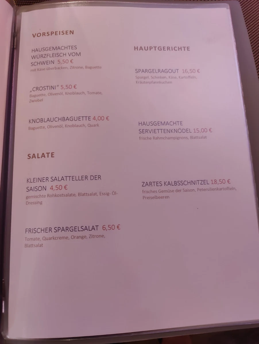 Speisekarte photo 5